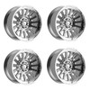 Set 4 20" Fittipaldi Off Road FA24MC Mirror Coat 20x10 Wheels 8x180 -19mm Rims