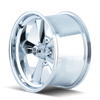 15" Ridler 675 15x7 Chrome 5x4.75 Wheel 0mm Rim For Chevy GMC