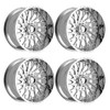 Set 4 20" Fittipaldi Off Road FA08MC Mirror Coat 20x9 Wheels 5x5.5 5x150 18mm