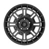 17" Fittipaldi Off Road FT109SB Satin Black 17x8 Wheel 5x108 5x4.5 35mm Rim