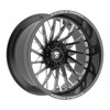 22" Fittipaldi Off Road FTF501BM Gloss Black Milled 22x10 Wheel 8x180 -19mm Rim