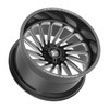 22" Fittipaldi Off Road FTF503BM Gloss Black Milled 22x10 Wheel 8x6.5 -19mm Rim