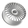 22" Fittipaldi Street FS370HS Hyper Silver 22x9.5 Wheel 6x135 6x5.5 25mm Rim
