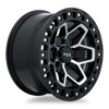 Set 4 17" RTX Zion Gloss Black Machined Wheels 17x9 5x5 -15mm Rims For Jeep