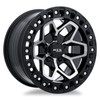 Set 4 17" RTX Zion Gloss Black Machined Wheels 17x9 6x5.5 0mm Rims For Chevy GMC