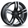 19" RTX Graz Black Machined Grey Wheel 19x8.5 5x120 35mm Rim
