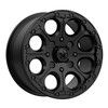 MSA Offroad Wheels M44 Cannon Beadlock 15x7 4x137 Satin Black Wheel 15" 25mm Rim