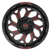 22" Moto Metal MO999 22x12 6x135 6x5.5 -44mm Gloss Black Milled Red Tint Wheel