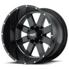 Moto Metal MO962 18x10 6x5.5 Gloss Black Milled Wheel 18" -24mm Lifted Truck Rim