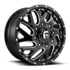 Fuel 1PC D581 Triton 20x8.25 8x200 Gloss Black Milled Front Wheel 20" 105mm Rim