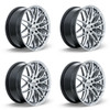 Set 4 18" RTX SW20 Silver with Machined Face Wheels 18x8.5 5x112 45mm Rims
