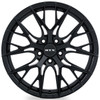 Set 4 17" RTX Valkyrie Gloss Black Wheels 17x7.5 5x4.5 40mm Rims