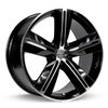 Set 4 18" RTX SMS Black Machined Wheels 18x7.5 5x4.5 40mm Rims