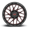 Moto Metal MO805 20x10 6x135 Gloss Black Milled Red Tint Wheel 20" -18mm