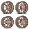 Set 4 18" Vortek VRT-604 Matte Bronze 18x9 Wheels 6x135 6x5.5 -12mm Rims Lifted