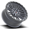17" Vortek VRT-604 Matte Titanium 17x9 Wheel 5x5 5x5.5 0mm Rim For Ford Jeep