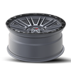 17" Vortek VRT-604 Matte Titanium 17x9 Wheel 5x5 5x5.5 0mm Rim For Ford Jeep