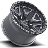 17" Vortek Atheno VRT-603 Matte Titanium 17x9 Wheel 6x135 6x5.5 -12mm Rim Lifted