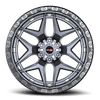 17" Vortek Atheno VRT-603 Matte Titanium 17x9 Wheel 6x135 6x5.5 -12mm Rim Lifted