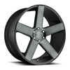 DUB 1PC S116 Baller 24x10 5x5.0 Matte Black Double Dark Tint Wheel 24" 19mm Rim