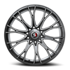 Set 4 17" Spec-1 SP-59 Gloss Black & Machined 17x7.5 Wheels 4x100 4x4.5 42mm Rim