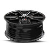 17" Spec-1 SP-71 Gloss Black 17x8 Wheel 5x4.5 5x120 42mm Rim