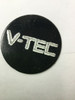 V-Tec Truck Wheel Small 5 Lug Center Cap Black w/ New Logo 1.75" Diameter VT295