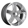 20" US Mag U118 Hustler 20x8 5x5.0 Matte Gunmetal Wheel 1mm For Chevy GMC Rim