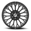 Set 4 24" XF Off-Road XF-237 Gloss Black & Milled 24x12 Wheels 8x6.5 8x170 -44mm