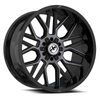 Set 4 20" XF Off-Road XF-235 Black & Mach Titanium DDT 20x9 Wheels 6x135 6x5.5 0mm
