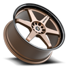 17" Spec-1 SPT-33 Matte Bronze & Black Lip 17x8 Wheel 5x105 5x4.5 38mm Rim