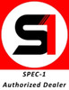 17" Spec-1 SPT-33 Gloss Black & Red Line 17x8 Wheel 5x105 5x4.5 38mm Rim
