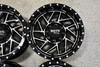 Moto Metal MO985 Breakout 16x8 5x4.5 Gloss Black Machined Wheel 16" -6mm Rim