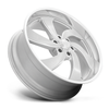 24" US Mag U134 Desperado 24x10 5x4.75 Silver Brushed Milled Left Wheel 5mm