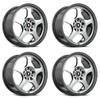 Set 4 16" Spec-1 SPT-36 Gloss Black & Machined 16x7 Wheels 5x100 5x4.5 30mm Rims