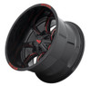 Moto Metal MO970 20x10 5x5 5x5.5 Black Milled Red Moto Metal On Wheel 20" -18mm