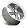 22" US Mag  U137 TS 22x10.5 5x5.0 Anthracite Diamond Cut Lip Wheel 0mm Rim