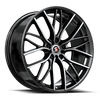 17" Spec-1 SP-61 Gloss Black & Machined 17x8 Wheel 5x112 5x4.5 42mm Rim