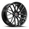 18" Spec-1 SP-61 Gloss Black & Machined 18x8 Wheel 5x100 5x4.5 38mm Rim
