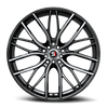 18" Spec-1 SP-61 Gloss Black & Machined 18x8 Wheel 5x112 5x4.5 38mm Rim