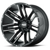 Moto Metal MO978 Razor 20x10 6x5.5 Satin Black Machined Wheel 20" -24mm Rim