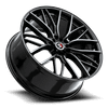 18" Spec-1 SP-61 Gloss Black 18x8 Wheel 5x110 5x4.5 38mm Rim