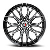 18" Spec-1 SP-57 Gloss Black & Machined 18x8 Wheel 5x4.5 5x120 38mm Rim