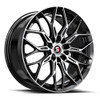 Set 4 18" Spec-1 SP-57 Gloss Black & Machined 18x8 Wheels 5x4.5 5x120 38mm Rims
