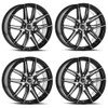 Set 4 20" Spec-1 SP-56 Gloss Black & Machined 20x8.5 Wheels 5x100 5x4.5 38mm Rims