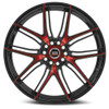 20" Spec-1 SP-56 Gloss Black & Red Machined 20x8.5 Wheel 5x100 5x4.5 38mm Rim