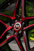 18" Spec-1 SP-54 Gloss Black & Red Machined 18x8 Wheel 4x100 4x4.5 38mm Rim