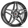Set 4 20" Spec-1 SP-54 Gloss Black & Machined 20x8.5 Wheels 5x100 5x4.5 38mm Rims