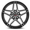 18" Spec-1 SP-54 Gloss Black & Machined 18x8 Wheel 4x100 4x4.5 38mm Rim