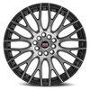 17" Spec-1 SP-55 Gloss Black & Machined 17x7.5 Wheel 5x4.5 5x120 42mm Rim